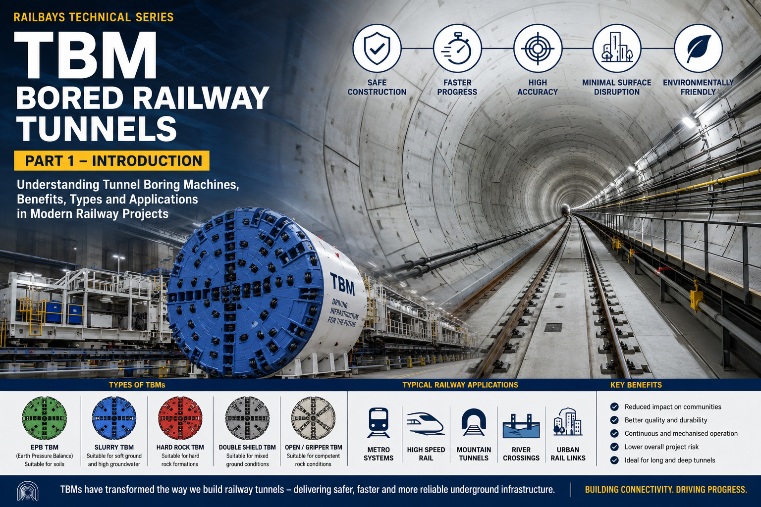 TBM Bored Railway Tunnels – Part 1
