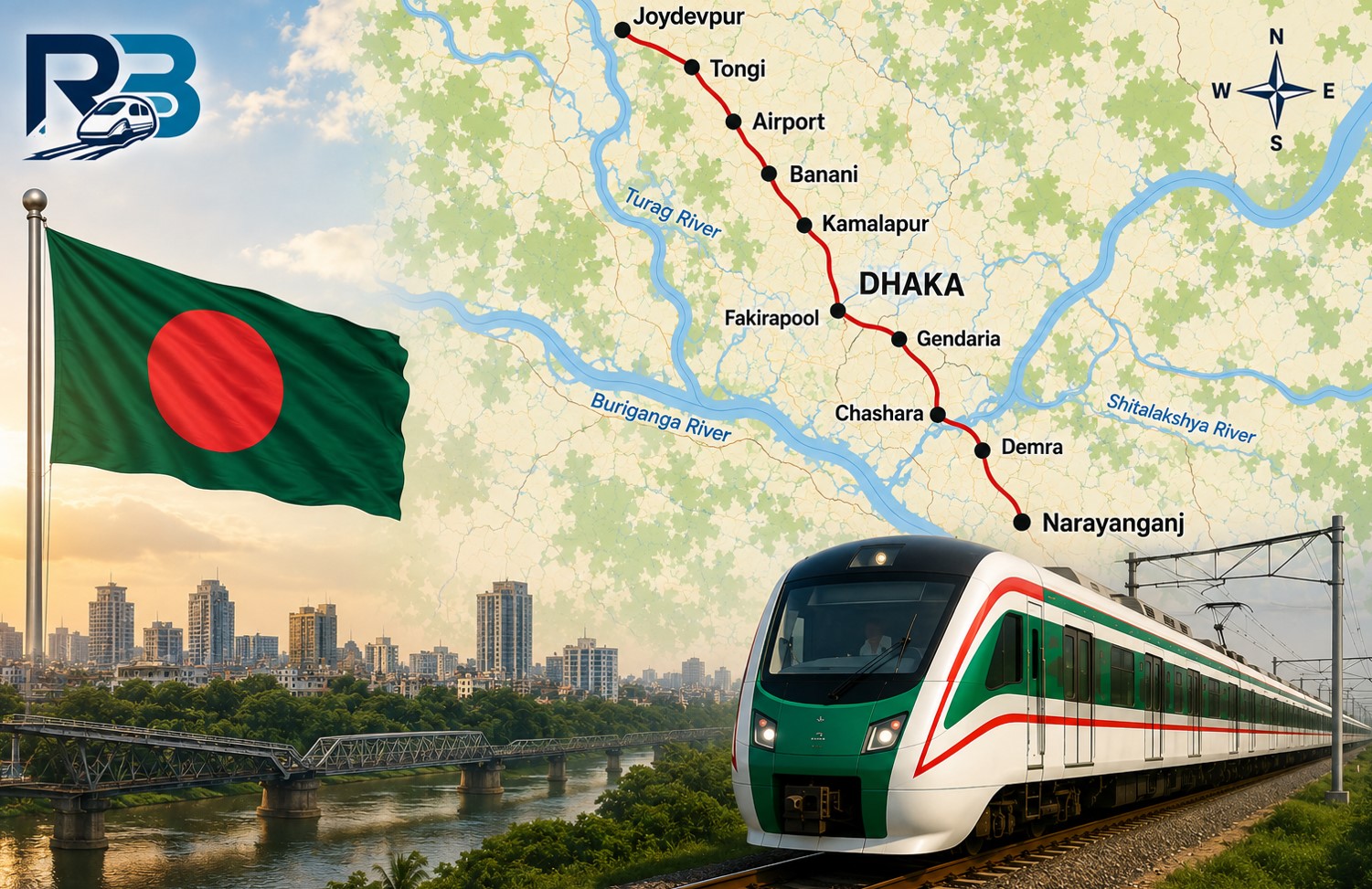 Bangladesh Moves Forward with First Electric Railway on Narayanganj–Dhaka–Joydebpur Corridor