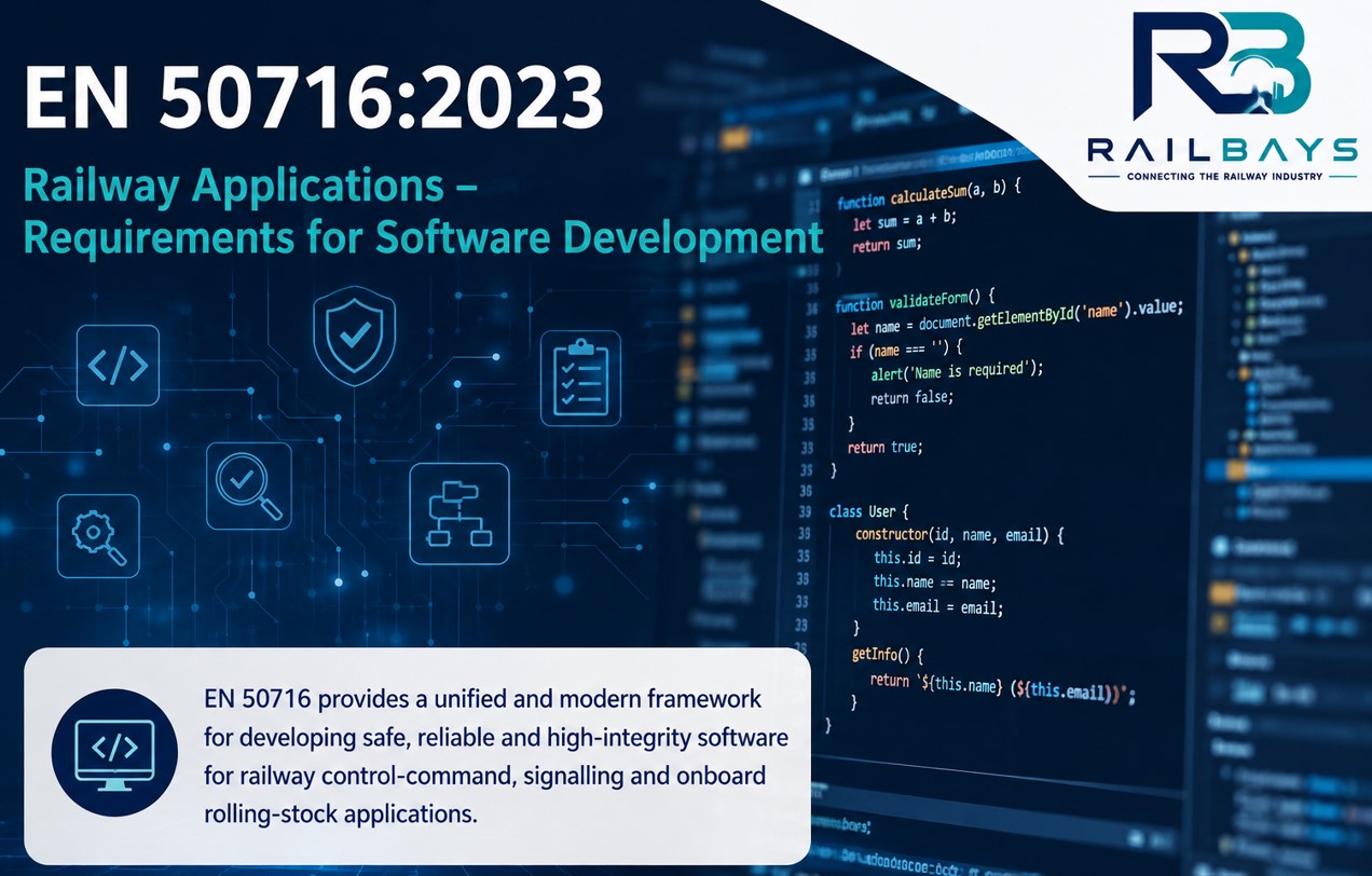 EN 50716: Railway Applications – Requirements for software development