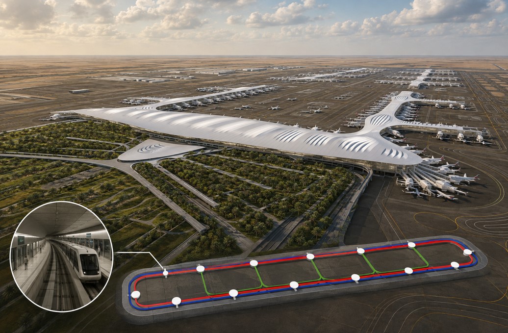 🇦🇪 L&T and Mitsubishi Secure Al Maktoum Airport Automated People Mover Contract