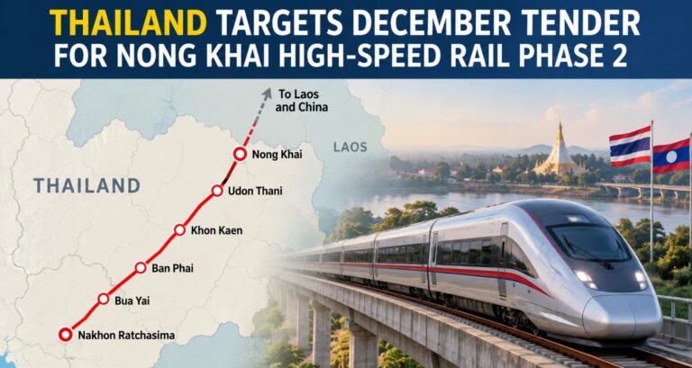🇹🇭 Thailand Targets December Tender for Nong Khai High Speed Rail Phase 2